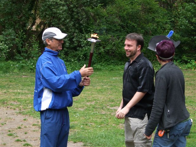 Dude in charge of the torch