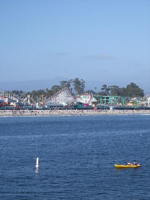 Santa Cruz boardwalk and beach