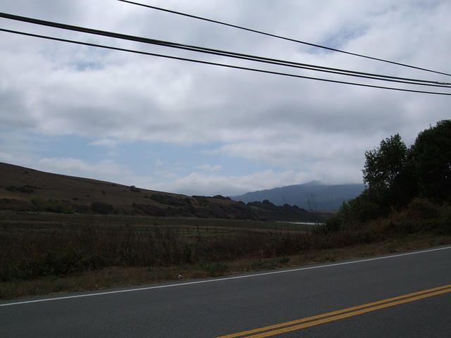 First view of Tomales Bay hills