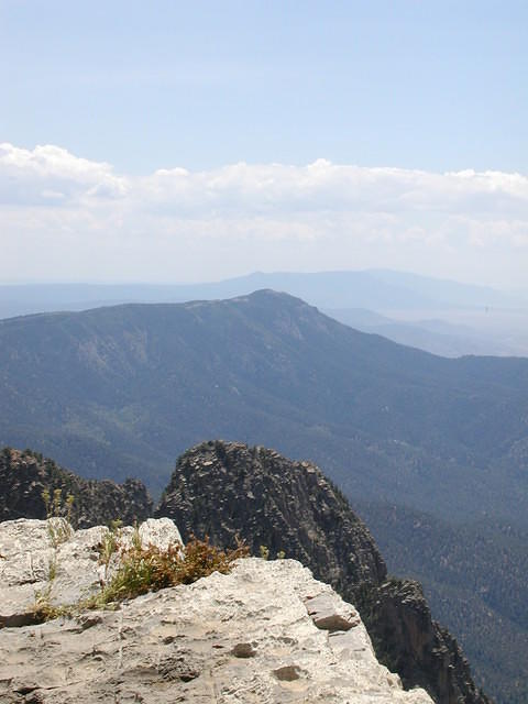 Mountain tops, layered