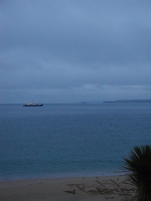 St. Ives Bay at night