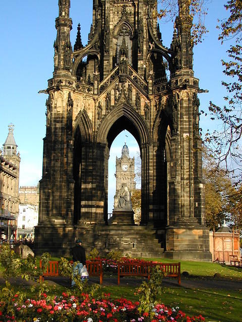 The Scott Monument close-up