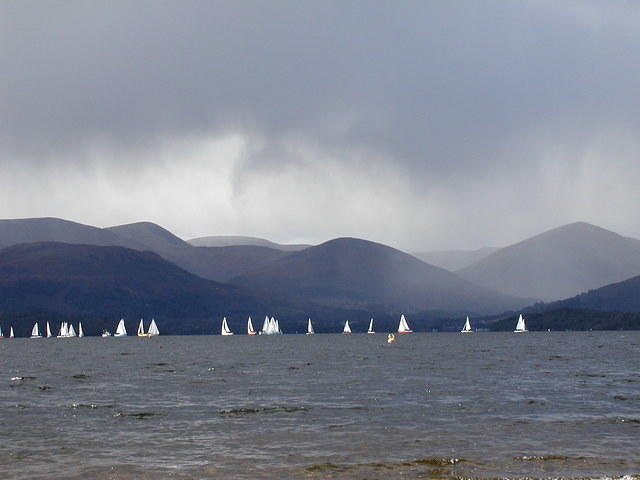 Rain on the loch