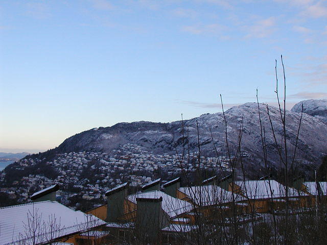 Snow in Bergen