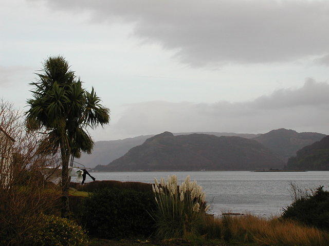 Loch Carron in partial clouds