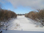 The Red River, frozen