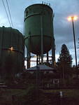 Water towers at evening