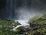 Mist at the foot of the falls
