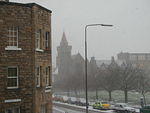 View from my dorm window, winter