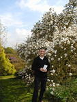 Mark in the garden we visited